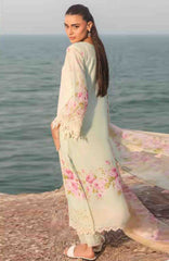 Summer Dream By Manara Unstitched Lawn Embroidered 3 Piece Suit - MNMSDRL-02- Coral Mist-Summer Collection