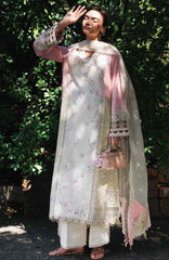 Qline by Qalamkar  Unstitched Lawn Embroidered 3 Piece Suit - QLMQDL-2- Aylin -  Summer Collection