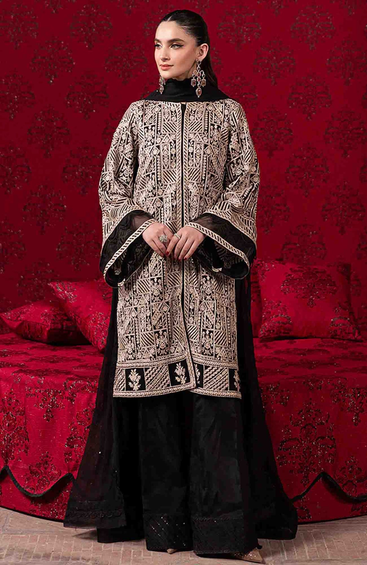 Luxe Premium By Azure Unstitched Embroidered 3 Piece- AZRLX24F35- Formal Collection