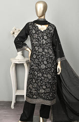 Serafina  by Peach By Rivaaj Unstitched Embroidered 3 Piece Suit  - SFAPRJE -8A - Midnight Frost- Summer Collection