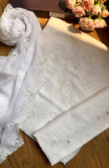 Meerub Loomera  By AB Textiles Unstitched Self Jacar 3 Piece - ABMRBLM-03- Summer Collection