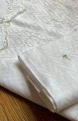 Meerub Loomera  By AB Textiles Unstitched Self Jacar 3 Piece - ABMRBLM-03- Summer Collection
