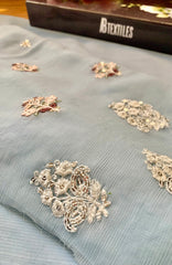 Meerub Premium V2 By AB Textiles Unstitched Embroidered Chiffion 3 Piece - ABMRBEV2-03- Fomal Collection