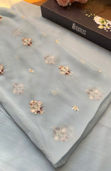 Meerub Premium V2 By AB Textiles Unstitched Embroidered Chiffion 3 Piece - ABMRBEV2-03- Fomal Collection