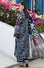 Santorini by Elaf Unstitched Lawn Printed 3 Piece Unstitched Suit - ELFSAN3A-Starry Night- Summer Collection
