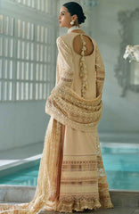 Luxury Lawn By Sobia Nazir Unstitched Lawn Embriodered 3 Piece Suit - SNLEL-3A- Summer Collection