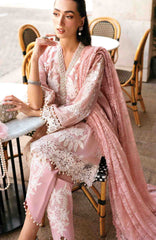 Luxury Lawn By Maria B Unstitched Lawn Embroidered 3 Piece Suit - MBLXL-3A- Summer Collection