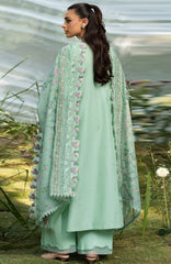 Luxury Lawn VoII By Elaf Unstitched Lawn Embroidered 3 Piece Suit - ELFLXL-3A- Daisy Chain - Summer Collection