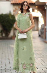 Noor Chikankari By Saadia Asad Unstitched Lawn Embroidered 3 Piece Suit - NSACKL-3A -  Summer Collection