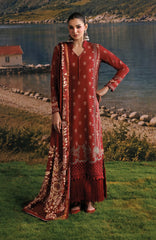 M Basics Agla Station by Maria B Unstitched Printed Khaddar 3 Piece Suit - MBSCKHDW-3B- Winter Collection