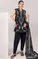 Mbasic by Maria B Unstitched Lawn Embroidered 3 Piece Suit - MBSCL-3B -  Summer Collection