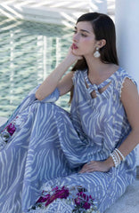 Santorini by Elaf Unstitched Lawn Printed 3 Piece Unstitched Suit - ELFSAN3B-Seira- Summer Collection