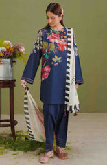 Coco  Prints Drop-One By Zara Shahjahan Unstitched Lawn Printed 3 Piece Suit - CCA1ZSLP-3B- Vera   - Summer Collection