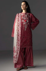 Coco Lawn By Zara Shahjahan Embroidered Lawn Suits Unstitched 3 Piece - CCLZSL3B - AVIONA - Summer Collection