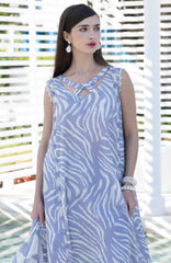 Santorini by Elaf Unstitched Lawn Printed 3 Piece Unstitched Suit - ELFSAN3B-Seira- Summer Collection