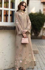 Noor Chikankari By Saadia Asad Unstitched Lawn Embroidered 3 Piece Suit - NSACKL-3B -  Summer Collection