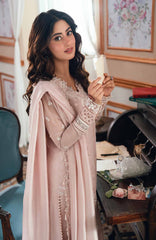 Eid Ensembles By Azure Unstitched Lawn Embroidered 3 Piece Suit - AZRESL139- Rosebud - Summer Collection