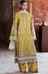 Zan By Hussain Rehar Unstitched Lawn Embroidered 3 Piece Suit -HRZANLXL-06- Sari- Summer Collection