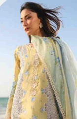 Summer Dream By Manara Unstitched Lawn Embroidered 3 Piece Suit - MNMSDRL-01- SunDrop-Summer Collection