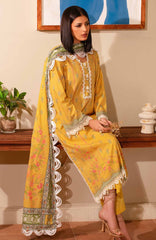 Masummery Unstitched Lawn Printed 3 Piece Suit Vol-1 MUSV1L - Daffodil - Summer Collection