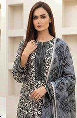 Black & White by Regalia Textile Unstitched Lawn Printed 3 Piece Suit  - RGLBLWTLP -03  Summer Collection