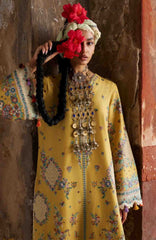 Zan By Hussain Rehar Unstitched Lawn Embroidered 3 Piece Suit -HRZANLXL-06- Sari- Summer Collection