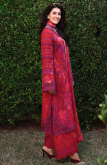 A Moi - Held By Love By Mushq Unstitched Luxury Lawn Embroidered 3 Piece Suit - MQHMAM-03- Falling Petals-  Summer Collection
