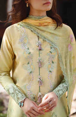 Solace Ombre Chikankari By Mushq Unstitched Lawn Embroidered 3 Piece Suit - MQHMSOCK- Quiet Bloom- Summer Collection