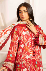 Mausummery Unstitched Lawn Printed 3 Piece Suit Vol-2 MUSV2L3 - Amber - Summer Collection