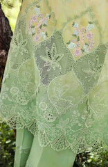 Solace Ombre Chikankari By Mushq Unstitched Lawn Embroidered 3 Piece Suit - MQHMSOCK- Quiet Bloom- Summer Collection