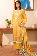 Masummery Unstitched Lawn Printed 3 Piece Suit Vol-1 MUSV1L - Daffodil - Summer Collection
