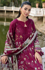Signature Vol- II By Elaf Unstitched Lawn Embroidered 3 Piece Suit - ELFSGNV2-2A- Nora - Summer Collection
