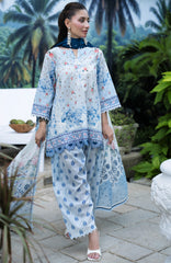Luxury Lawn By Regalia Unstitched  Lawn Embroidered 3 Piece Suit  - RGLASIBLXL-03- Gul Pop- Summer Collection