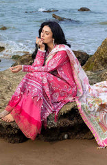 Siraa Lawn by Sadaf Fawad Khan Embroidered Suit Unstitched 3 Piece - SFKSILXL03- Gulrukh - Summer Collection