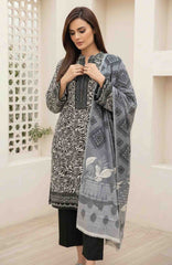 Black & White by Regalia Textile Unstitched Lawn Printed 3 Piece Suit  - RGLBLWTLP -03  Summer Collection