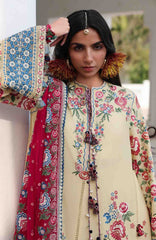 Kala Bagh By Hussain Rehar Unstitched Luxury Lawn Embroidered 3 Piece Suit - HRKBLXL-03- Zubdah- Summer Collection