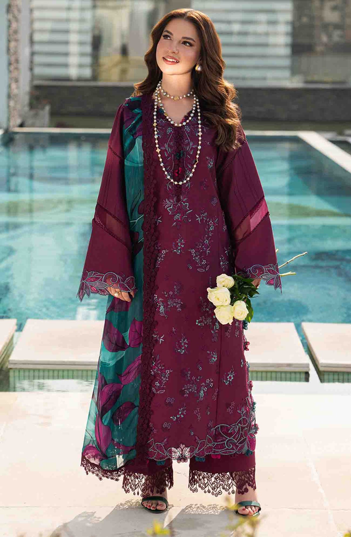 Carnation By Rang Rasiya  Unstitched  Lawn Embroidered 3 Piece Suit RRCRTL-03- Kaia- Summer Collection