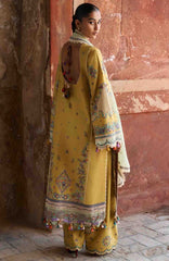 Zan By Hussain Rehar Unstitched Lawn Embroidered 3 Piece Suit -HRZANLXL-06- Sari- Summer Collection