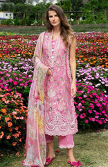 The Secret Garden - Hemline By Mushq Unstitched Lawn  Embroidered 3 Piece Suit MQHMSGL - 05-Whimsical Scent -  Summer Collection