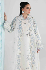 Festive Lawn By Qalamkar Unstitched Lawn Embroidered 3 Piece Suit  - QLMFSTL-03-Irmin - Summer Collection