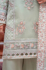 Zurr Signature by AB Textile Ready To Wear Organza Embroidered 3 Piece Suit -  ABZRSN-03 - Formal Collection