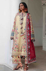Kala Bagh By Hussain Rehar Unstitched Luxury Lawn Embroidered 3 Piece Suit - HRKBLXL-03- Zubdah- Summer Collection