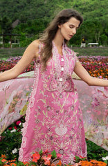 The Secret Garden - Hemline By Mushq Unstitched Lawn  Embroidered 3 Piece Suit MQHMSGL - 05-Whimsical Scent -  Summer Collection