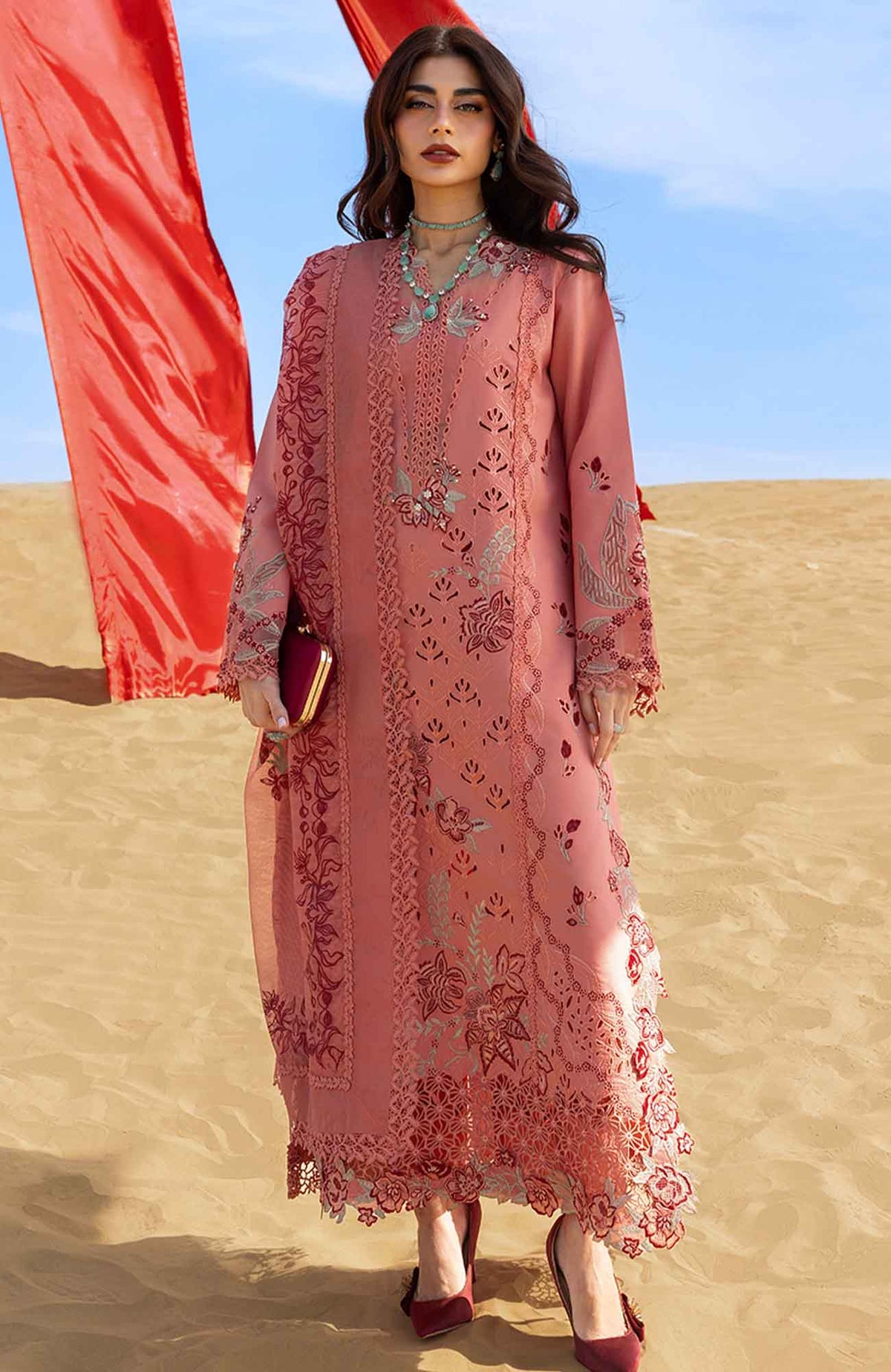 Premium by Rang Rasiya  Unstitched  Lawn Embroidered 3 Piece Suit - RRPRML-14 -Amani  Summer Collection