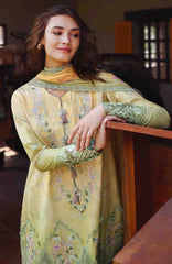 Solace Ombre Chikankari By Mushq Unstitched Lawn Embroidered 3 Piece Suit - MQHMSOCK- Quiet Bloom- Summer Collection