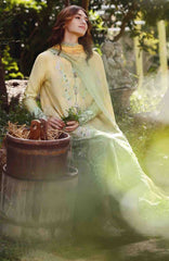 Solace Ombre Chikankari By Mushq Unstitched Lawn Embroidered 3 Piece Suit - MQHMSOCK- Quiet Bloom- Summer Collection