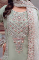 Zurr Signature by AB Textile Ready To Wear Organza Embroidered 3 Piece Suit -  ABZRSN-03 - Formal Collection