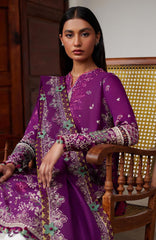 Silsila By Elan Embroidered Lawn Suit Unstitched 3 Piece- ELNSI24L3A- Summer Collection