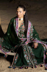 Kot Radha Kishan - Into The South By Hussain Rehar Unstitched Karandi  3 Piece Suit- HRKRKRDW- Celadon - Winter Collection