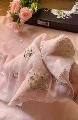 Meerub Premium V2 By AB Textiles Unstitched Embroidered Chiffion 3 Piece - ABMRBEV2-04- Fomal Collection